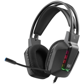 Наушники-гарнитура игровые Defender Gothic черный в Metoo.kz - Metoo (1)