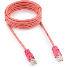 Патч-корд UTP Cablexpert PP12-3M/<wbr>RO кат.5e, 3м, литой, многожильный (розовый)