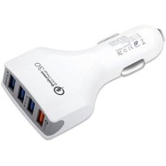 Зарядное устройство автомобильное Cablexpert MP3A-UC-CAR18,12V->5V 4-USB, поддержка quick charge 3.0