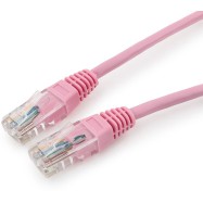 Патч-корд UTP Cablexpert PP12-0.5M/RO кат.5e, 0.5м, литой, многожильный (розовый)