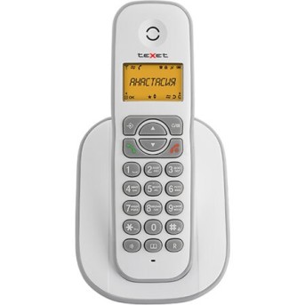 Телефон беспроводной Texet TX-D4505A бело-серый - Metoo (1)