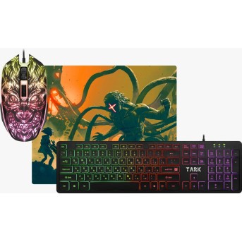Комплект игровой Defender Tark C-779 RU, мышь+клавиатура+ковер - Metoo (1)