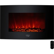 Камин электрический настенный Cecotec ReadyWarm 3500 Curved Flames черный..