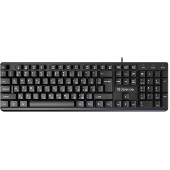 Клавиатура проводная Defender Elemental HB-239 RU черный в Metoo.kz - Metoo (1)