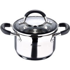 Кастрюля Masterpro Foodies MP BGMP-1504-BK 16x10 cm 1.8L