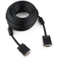 Кабель VGA Premium Cablexpert CC-PPVGA-10, 15M/15M, 3.0м, двойной экран, феррит.кольца, пакет