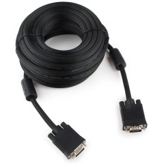 Кабель VGA Premium Cablexpert CC-PPVGA-10, 15M/<wbr>15M, 3.0м, двойной экран, феррит.кольца, пакет