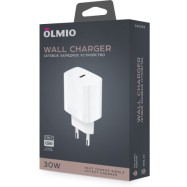 Зарядное устройство сетевое Olmio ЗУ 30W PowerDelivery белый