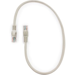 Патч-корд UTP Cablexpert PP12-0.5m кат.5e, 0.5м, литой, многожильный (серый)