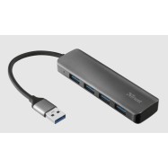 Разветвитель Trust Dalyx 4 in 1 USB 3.2 серый