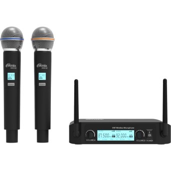 Микрофонная беспроводная система Ritmix RWM-222 в Metoo.kz - Metoo (1)