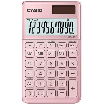 Калькулятор карманный CASIO SL-1000SC-PK-W-EP - Metoo (1)
