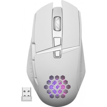 Мышь игровая беспроводная Defender Glory GM-514, LED,7D,400 мАч,3200dpi белый - Metoo (1)