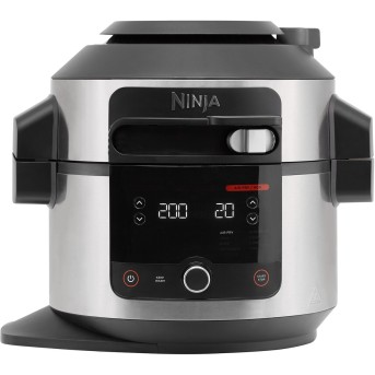 Мультипечь 11в1 Ninja Foodi SmartLid OL550 стальной/<wbr>черный - Metoo (1)