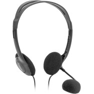 Наушники-гарнитура проводная Defender Aura HN-102 черный