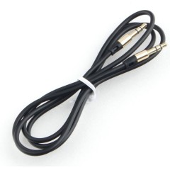 Кабель аудио Cablexpert CCAB-01-35MM-1MB, 3.5 джек (M)/<wbr>3.5 джек (M),1м, блистер, черный