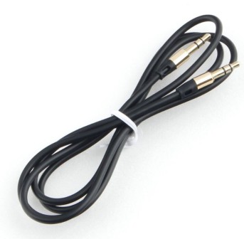 Кабель аудио Cablexpert CCAB-01-35MM-1MB, 3.5 джек (M)/<wbr>3.5 джек (M),1м, блистер, черный - Metoo (1)