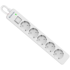 Сетевой фильтр Defender DFS 133 - 3,0 М, 5 розеток, белый