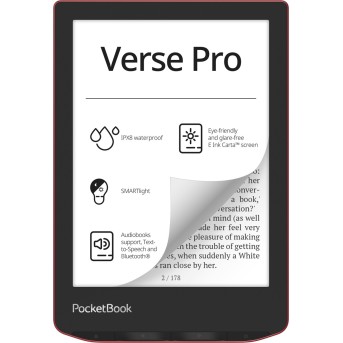 Электронная книга PocketBook PB634-3-CIS красный - Metoo (1)