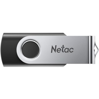 USB Флеш 16GB 3.0 Netac U505 NT03U505N-016G-30BK серебристый/<wbr>черный - Metoo (1)