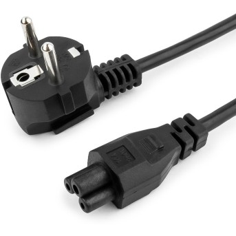 Кабель питания для ноутбуков Cablexpert PC-186-ML12-1M, 1м, Schuko- C5, 10А, пакет - Metoo (1)