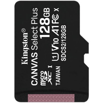 Карта памяти MicroSD 128GB Class 10 UHS-I A1 C10 Kingston SDCS2/<wbr>128GBSP - Metoo (1)