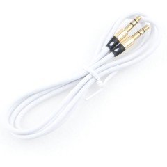 Кабель аудио Cablexpert CCAB-01-35MM-1MW, 3.5 джек (M)/<wbr>3.5 джек (M), 1м, блистер, белый