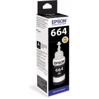Чернила Epson C13T66414A L100/110/120/1300/132/200/210/222/300/312/350/355/362/366/456/550/555/566 черный в Metoo.kz - Metoo (1)