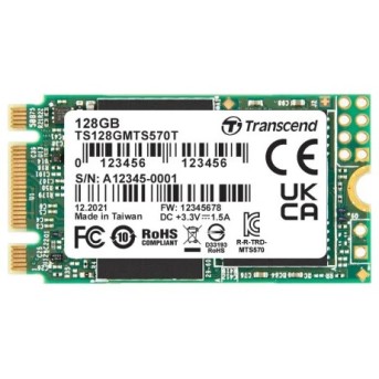 Жесткий диск SSD 128GB Transcend TS128GMTS570T-VS1 M.2 2242 - Metoo (1)