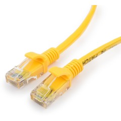 Патч-корд UTP Cablexpert PP12-15M/<wbr>Y кат.5e, 15м, литой, многожильный (жёлтый)