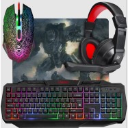 Комплект игровой Defender Target MKP-350 RU, мышь+клавиатура+ковер+гарнитура..