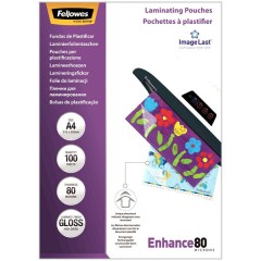 Пленка для ламинирования А4 Fellowes, 80мкм, 100 шт.
