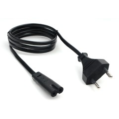 Кабель питания аудио/<wbr>видео Cablexpert PC-184-VDE-1M, 1м, CEE 7/<wbr>16 - C7, VDE, 2-pin, 2х0,75, черный,