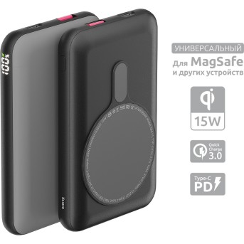 Зарядное устройство Power bank Olmio QM-11, 10000mAh, серый - Metoo (1)