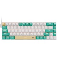 Клавиатура игровая механическая Defender Vexx Pro GK-084 RU,RGB белый+зеленый