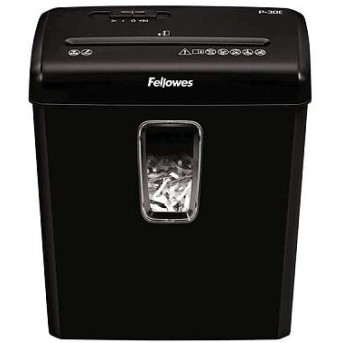 Шредер Fellowes® Powershred®P-30C, DIN P-4, 4х34 мм, 6 лст., 15 лтр., - Metoo (1)