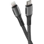 Кабель Olmio PD USB 2.0 Type-C - Lightning 1.2, Power Delivery черный
