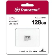 Карта памяти MicroSD 128GB Class 10 U3 Transcend TS128GUSD300S