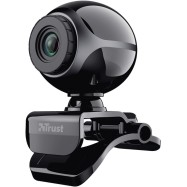 Веб-камера Trust Exis Webcam Black-Silver