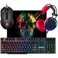 Комплект игровой Defender Singularity MKP-118 мышь+клавиатура+гарнитура+ков. черный