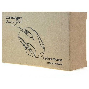 Мышь USB Crown CMM-100 1,3м 1000DPI - Metoo (2)