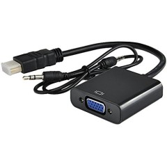 Кабель HDMI to VGA Converter, (вход HDMI, выход VGA +Audio )..