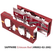 SAPPHIRE NITRO GEAR (SHROUD-BACKPLATE) Crimson Red (4N002-02-20G) (Sapphire Crimson Red (4N002-02-20G))