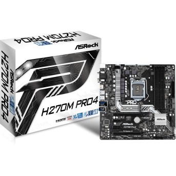 Материнская плата ASRock H270M PRO4 в Metoo.kz - Metoo (1)