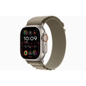 Apple Watch Ultra 2 GPS Cellular, 49mm Titanium Case with Olive Alpine Loop - Large (MRF03GK/<wbr>A) - Metoo (1)