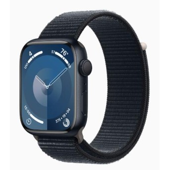 Apple Watch Series 9 GPS 45mm Midnight Aluminium Case with Midnight Sport Loop (MR9C3QR/<wbr>A) - Metoo (1)