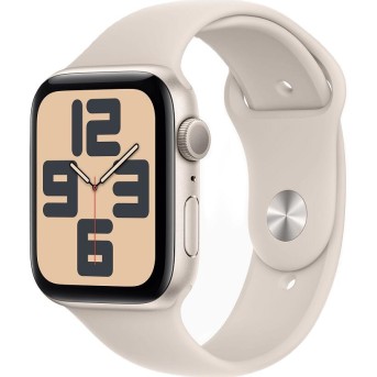 Apple Watch SE GPS 44mm Starlight Aluminium Case with Starlight Sport Band - S/<wbr>M (MRE43QR/<wbr>A) - Metoo (1)