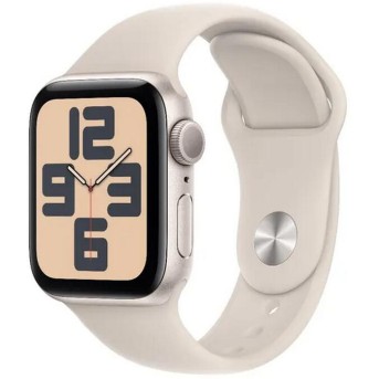 Apple Watch SE GPS 40mm Starlight Aluminium Case with Starlight Sport Band - S/<wbr>M (MR9U3QR/<wbr>A) - Metoo (1)