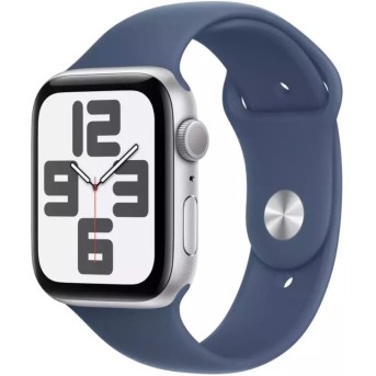 Apple Watch SE GPS 40mm Silver Aluminium Case with Denim Sport Band - S/<wbr>M (MXEC3QI/<wbr>A) - Metoo (1)