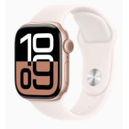 Apple Watch Series 10 GPS 42mm Rose Gold AC with Light Blush Sport Band - S/M (MWWH3QI/A)